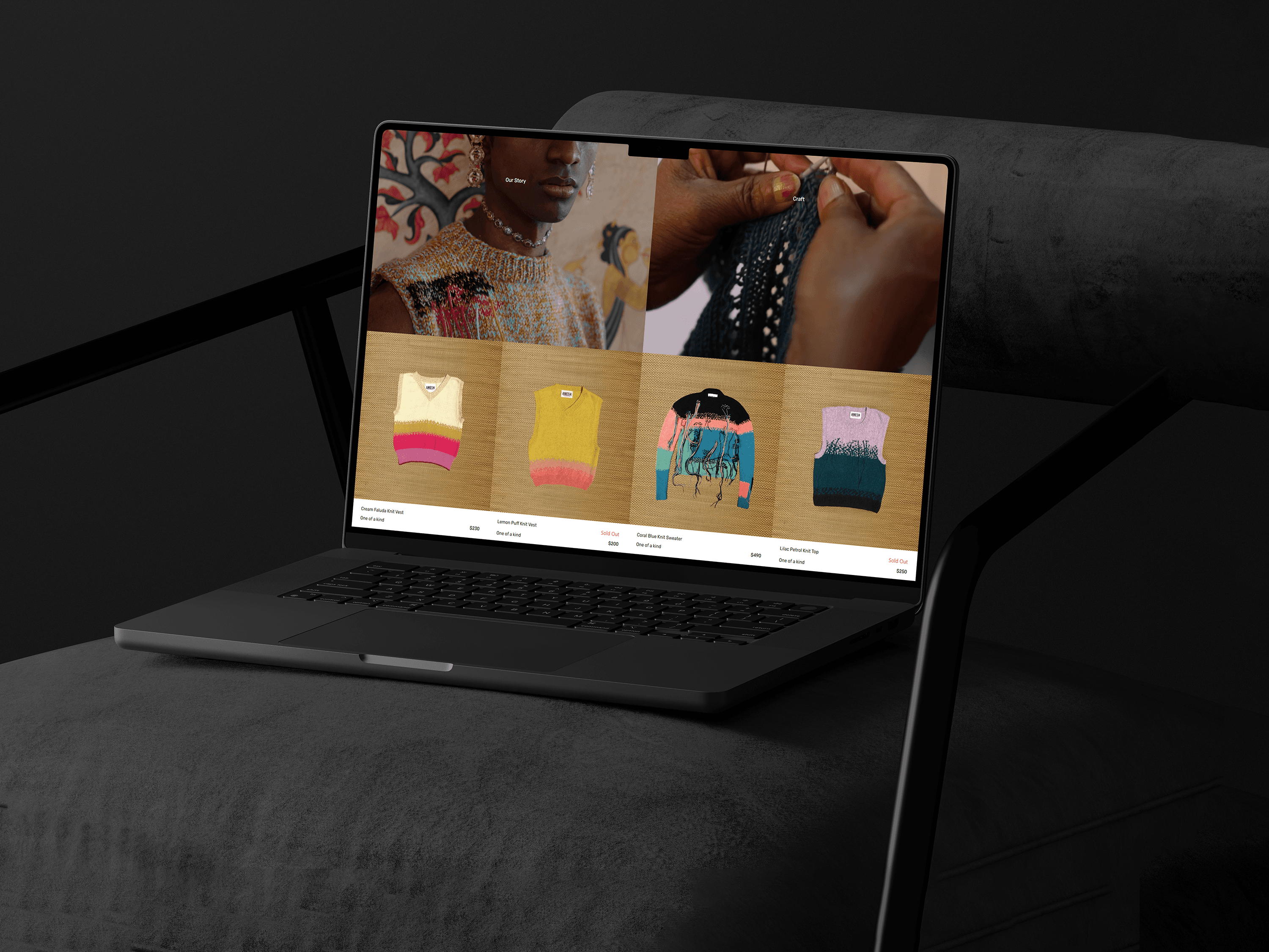 Developed the Amesh Studios Fashion Website, Enhancing Online Shopping Experience