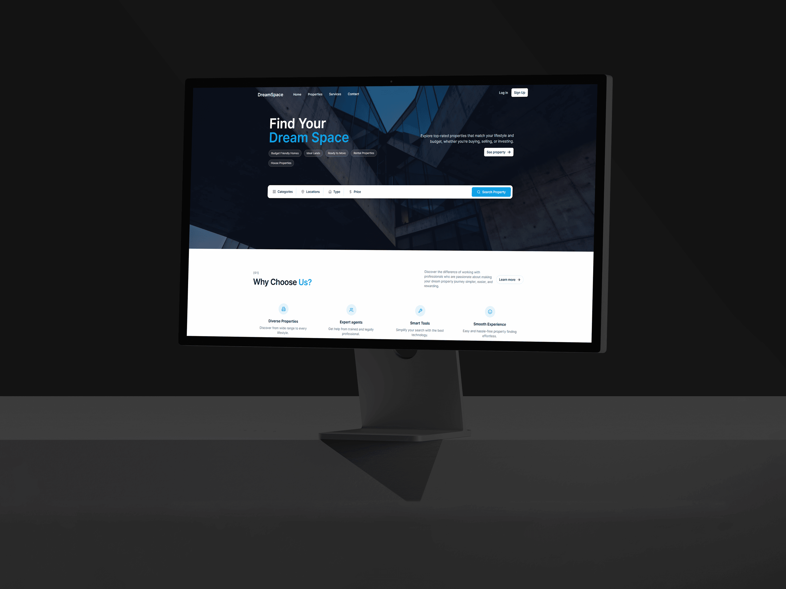 Built Real Estate Plaatform, Increasing User Inquiries and Engagement by 35% for DreamSpace