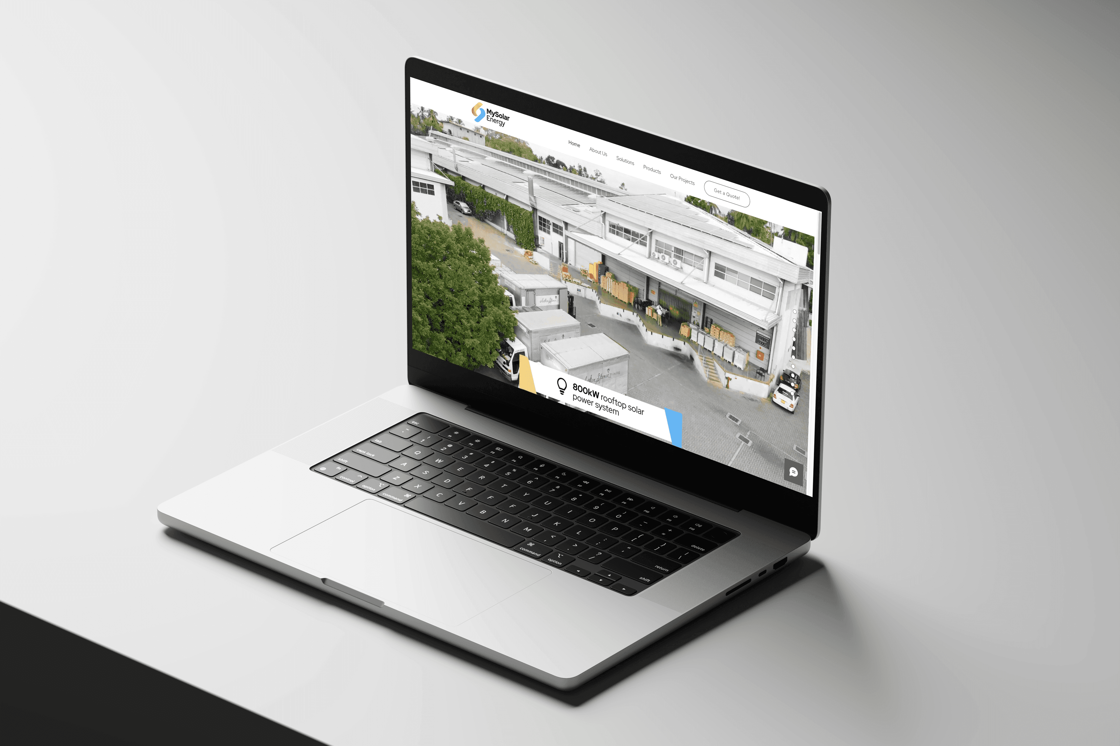 Developed a High-Performance Solar Energy Website for MySolar, Showcasing Renewable Energy Solutions and Streamlining Customer Inquiries