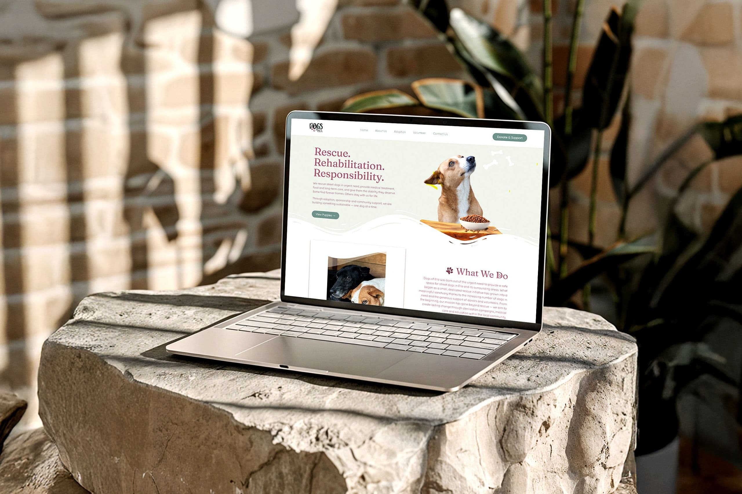 Developed Dogs of Ella Website to Support Adoption, Sponsorship & Volunteer Engagement