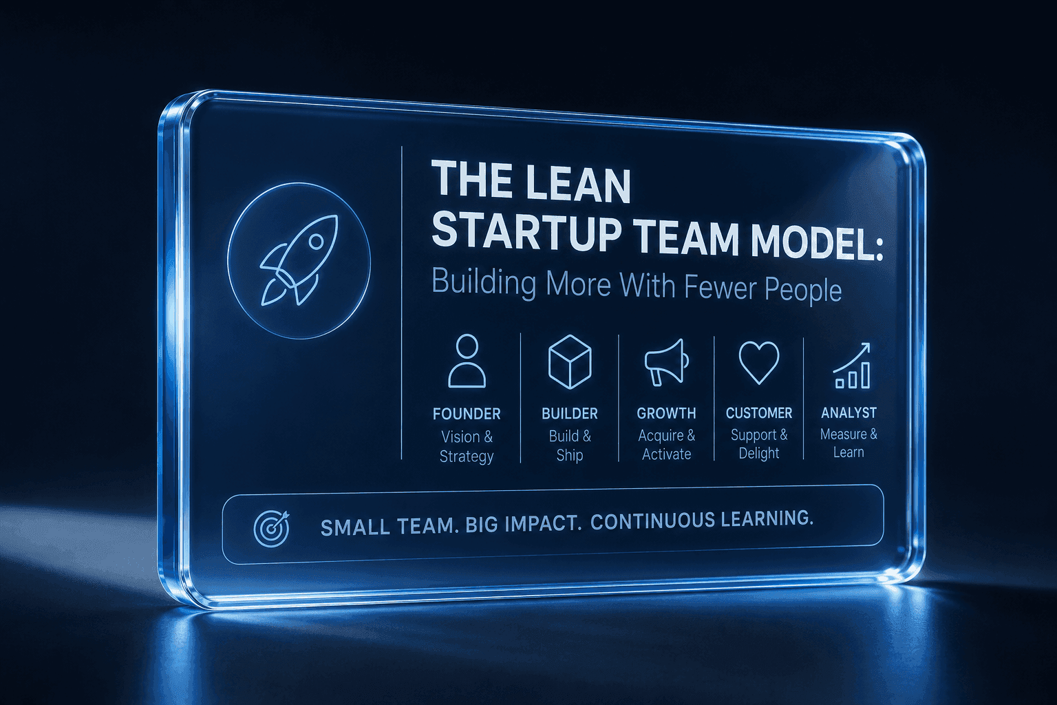 The Lean Startup Team Model: Building More With Fewer People